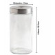 Pote 1,7l De Vidro Redondo Com Tampa Aço